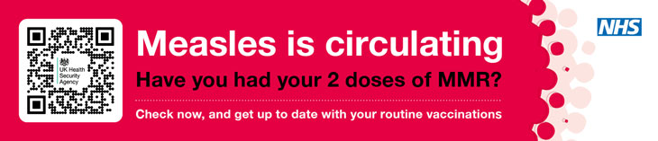 Measles is circulating QR Code